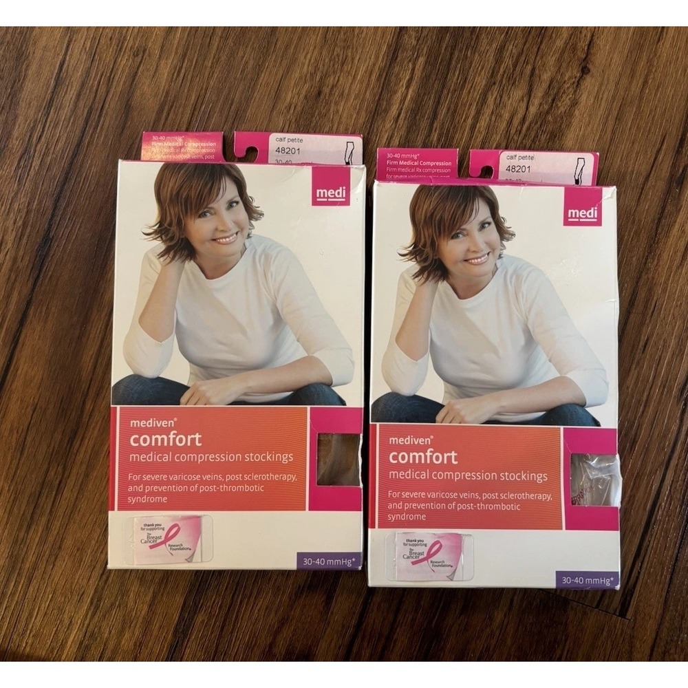 NEW Mediven Comfort Women's 30-40mmHg 48201 Compression Stockings Calf Petite